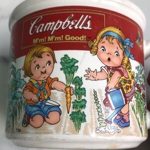 Vintage Campbell’s Soup Cup Collectible Kids Vegetable Garden